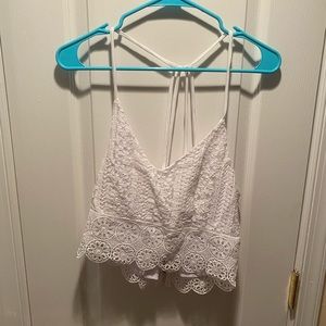 White crop top